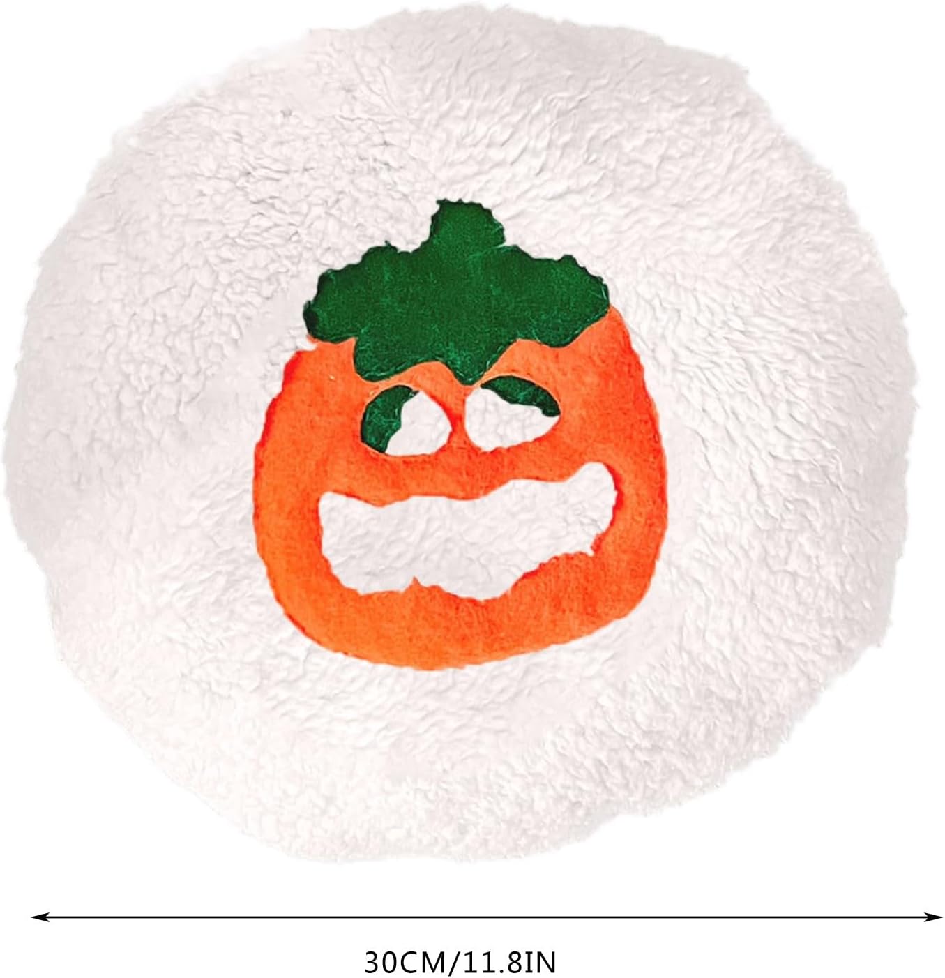 Almohada de galletas de Halloween, 1 unidad, almohada decorativa para sofá, cojín de peluche con forma de calabaza y gato, cojín de felpa peluda