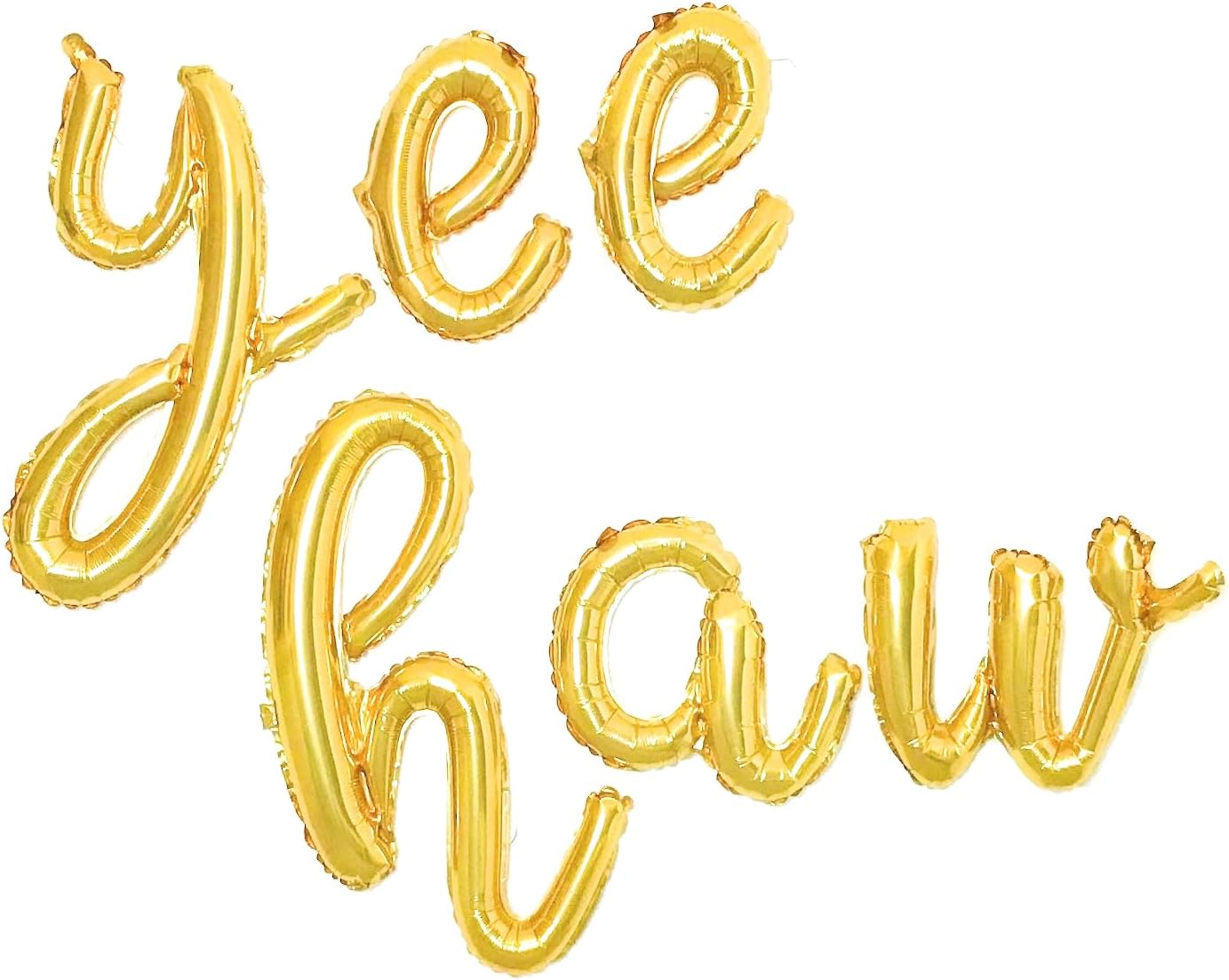 Globos de fiesta de cumpleaños, globos de Yee Haw, pancarta dorada de Yee Haw para decoraciones de cumpleaños de vaquero occidental