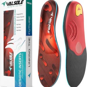 VALSOLE Ortesis ortopédicas resistentes para aliviar el dolor, más de 220 libras, plantillas de soporte de arco alto para fascitis plantar para VALSOLE Ortesis ortopédicas resistentes para aliviar el dolor, más de 220 libras, plantillas de soporte de arco alto para fascitis plantar para