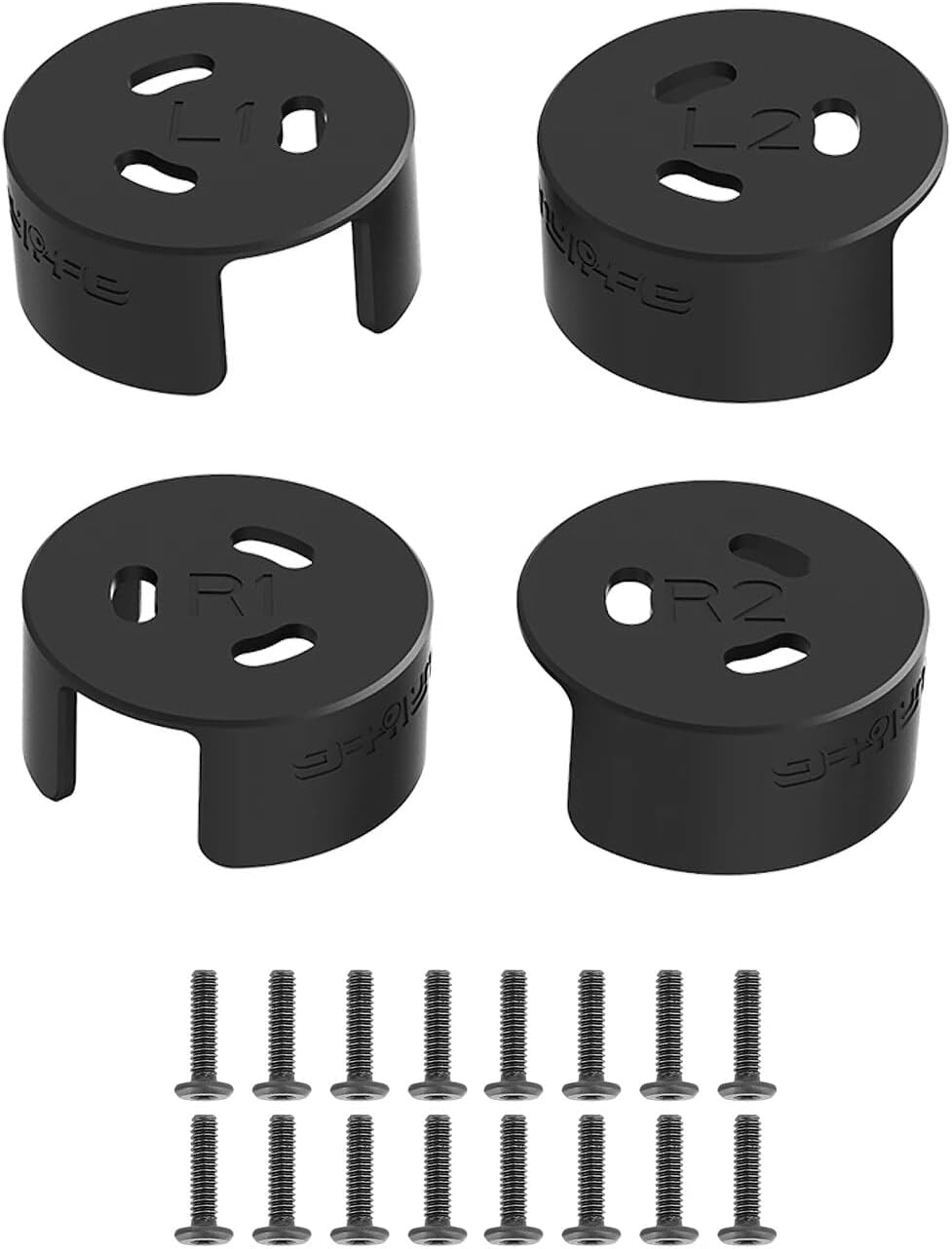 XNasu Motor Cover for D-JI AVATA Spare Parts Anti-Bump Propellers Aluminum Alloy Protection Cover Drone Accessrioes (Color  Black)