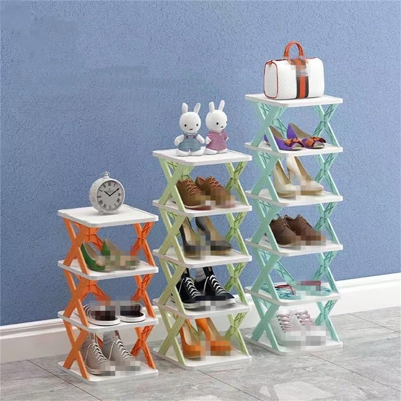 Organizador de zapatos de varias capas, pequeño soporte vertical creativo para zapatos, estante de almacenamiento estrecho para zapatos, ahorro de
