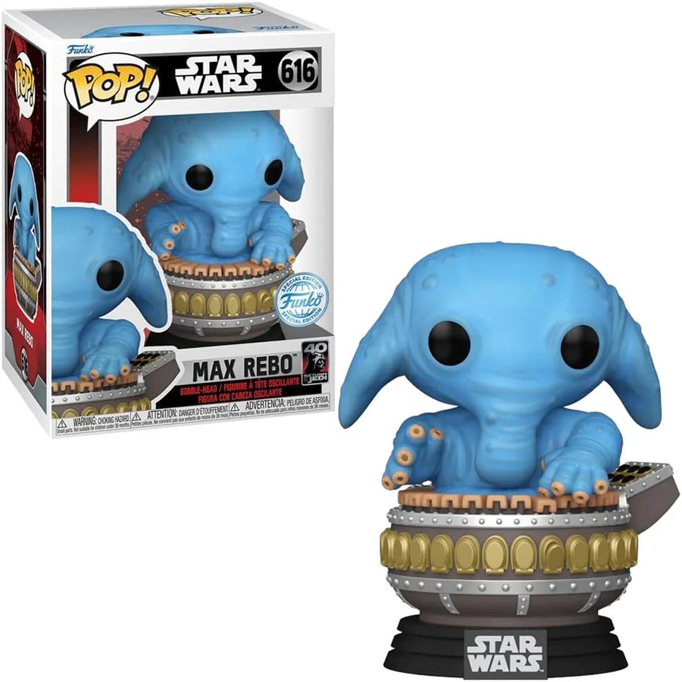 Funko Star Wars Episodio VI El regreso del Jedi Max Rebo 40 aniversario POP! Vinilo FUN74030