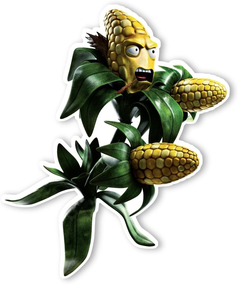 Vinilo decorativo para pared Plants vs. Zombies Garden Warfare 2 Kernel Corn (10 x 12 pulgadas)