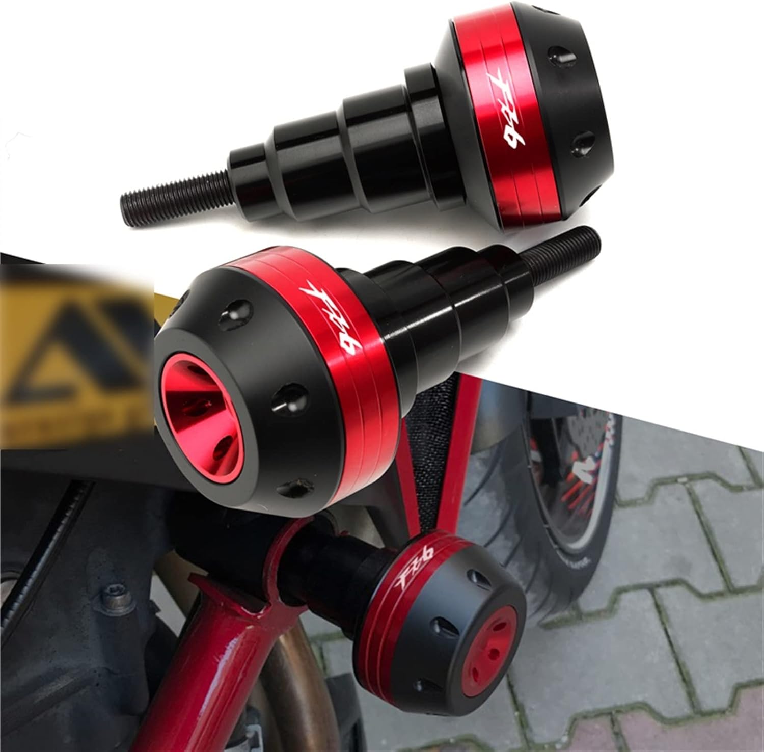 Para Yamaha FZ6 FAZER FZ 6 FZ6 motocicleta izquierda y derecha protección contra caídas marco deslizante protector de carenado protector anti choque