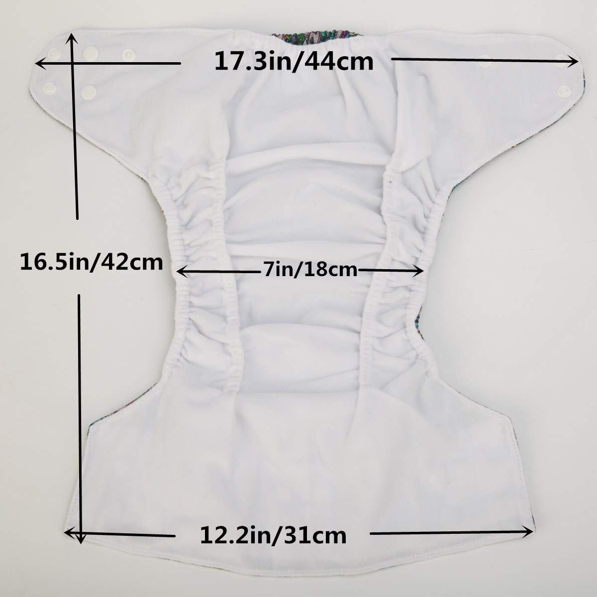 Pañal de tela grande Junior de 2 a 7 años de edad, bolsillo reutilizable para bebés y niños pequeños (animal búho zorro)