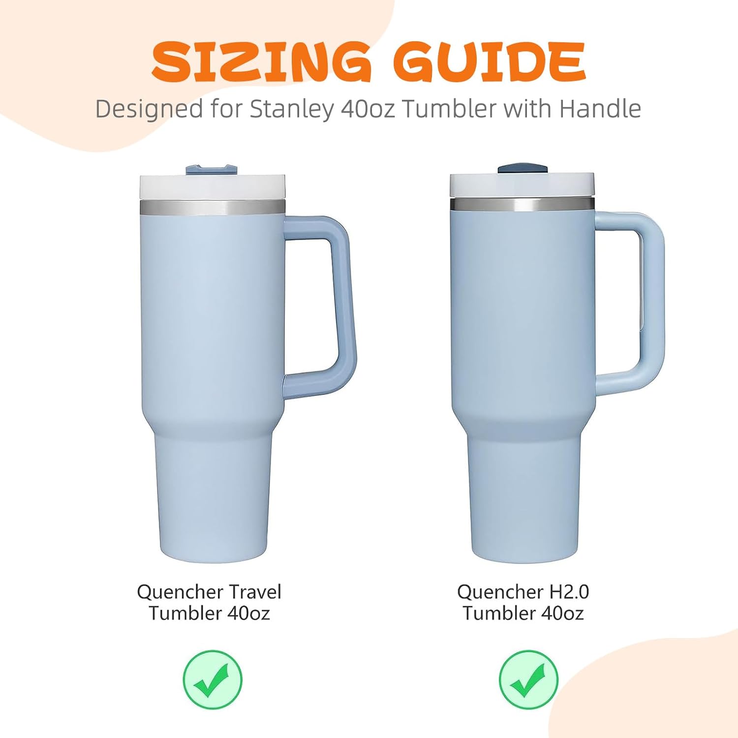 Cuenco para aperitivos Stanley de 40 onzas con asa, bandeja de aperitivos compatible con Stanley Cup de 40 onzas con asa, anillo reutilizable para