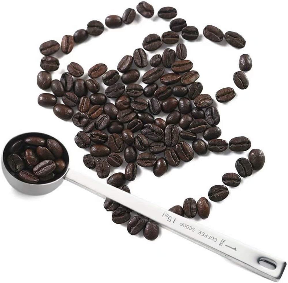 Jasni Cuchara medidora de acero inoxidable, 1 cucharada de café, juego de 3