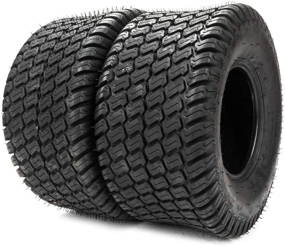 TUFFIOM Juego de 2 neumáticos para cortacésped de 24×12.00-12, neumáticos de césped 8PR para césped y jardín para tractor de jardín, cortacésped,