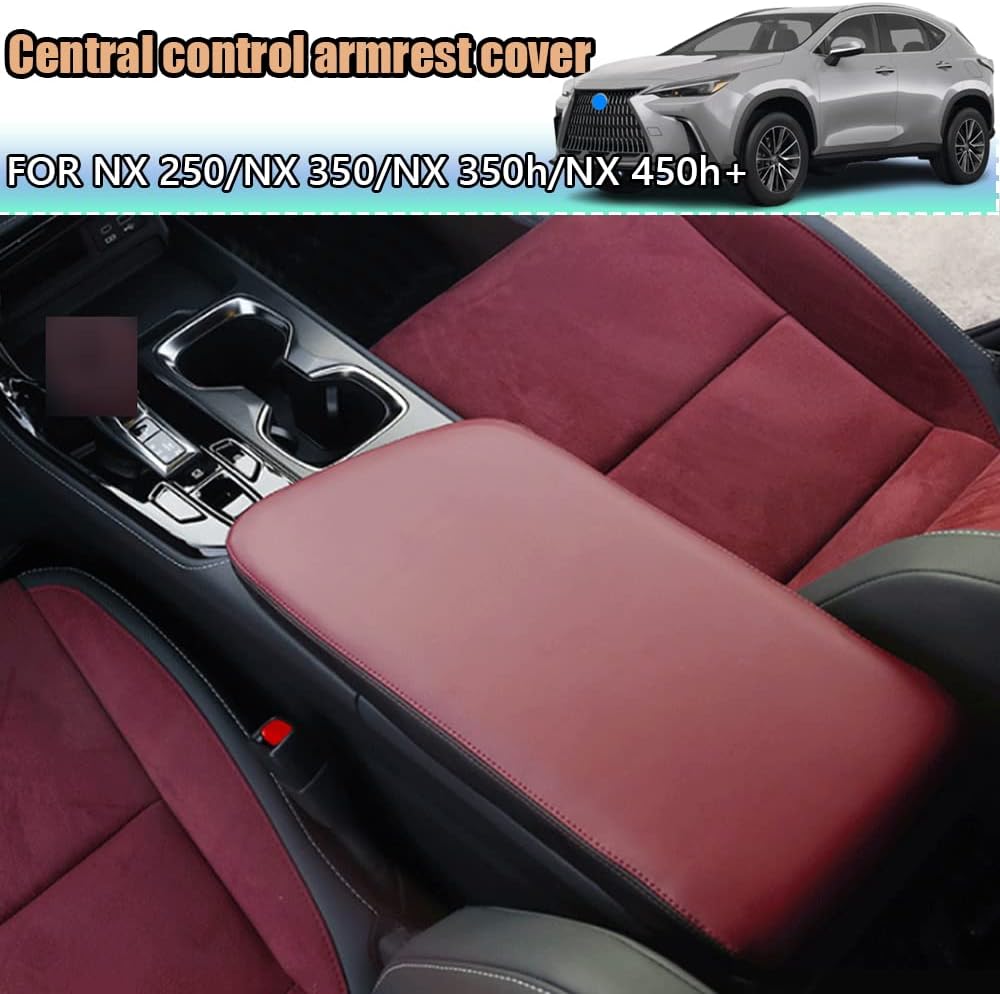 Kakash Accesorios interiores personalizados para Lexus NX 250 NX 350 NX 350h NX 450h+ 2022 2023 cubierta de reposabrazos de cuero para consola