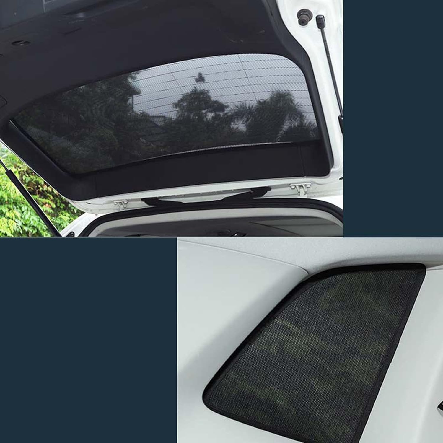 Para Mazda2 Hatchback 2014-2018. Pantalla magnética para ventana lateral de automóvil para niños, cortina de automóvil, ventanas laterales,