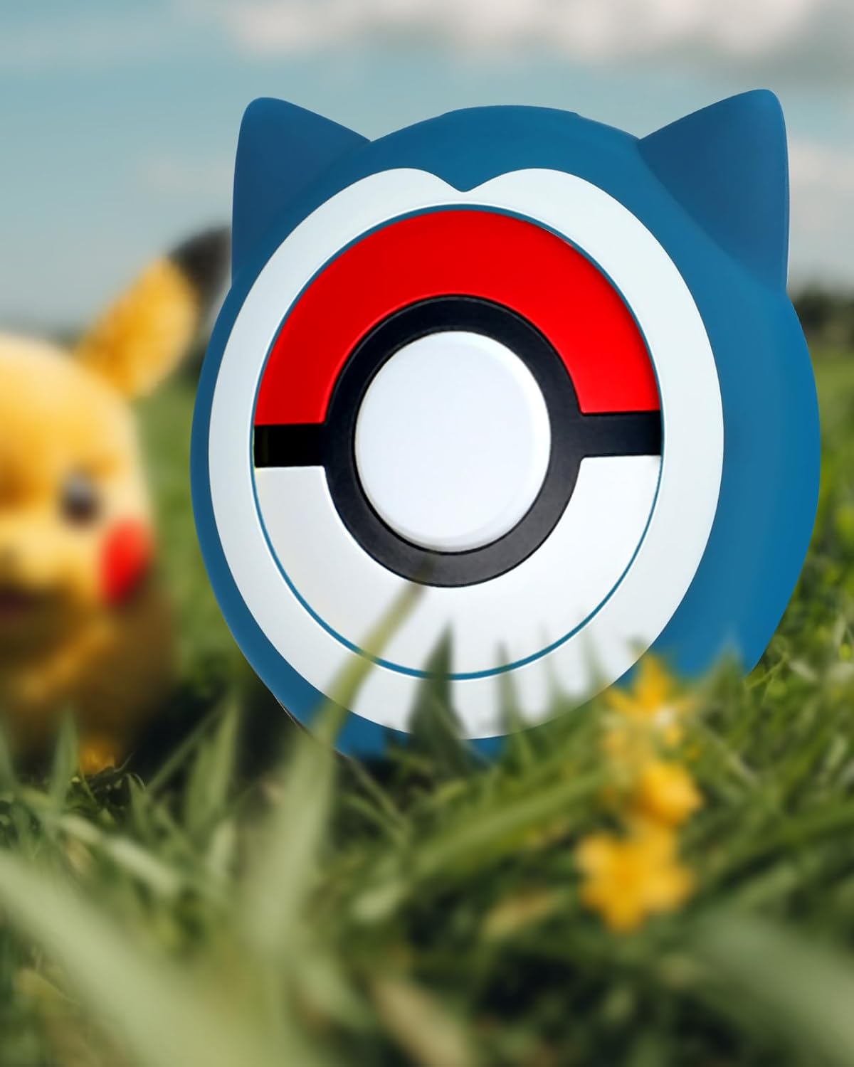 Gurgitat for Pokemon Go Plus Plus Case with Wrist Strap Cute Cartoon Girls Teens Game Boys Blue Anime for Poké Go Plus+ Cover Accessory Slim Soft