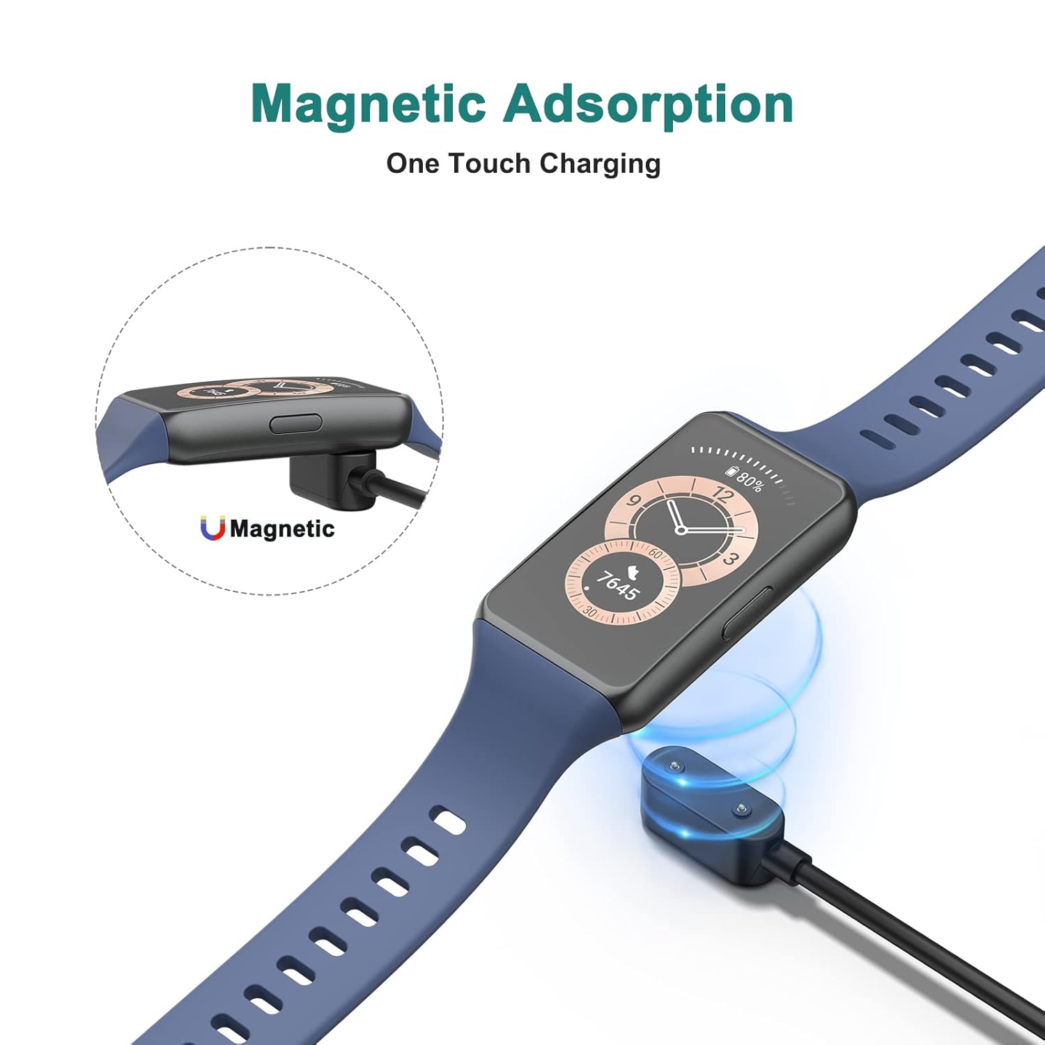 IEOVIEE Cargador compatible con Huawei Watch FitFit 2Fit NewFit MiniFit Elegant, Huawei Band 766 Pro, Honor Band 6Watch ES – Cable de carga