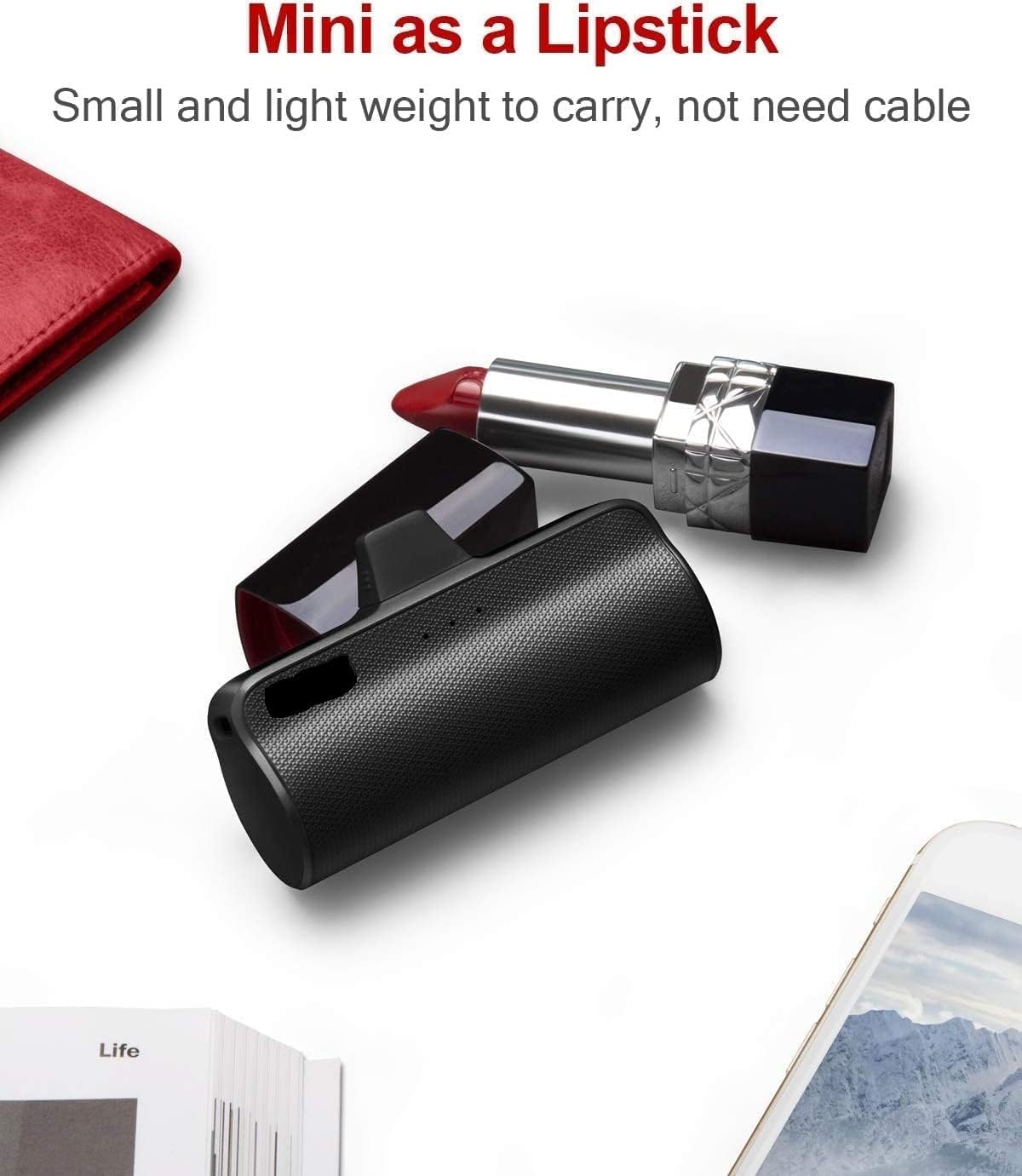 Cargador portátil para todos los iPhones, listo para volver a la escuela, trabajo de oficina y viajar al extranjero