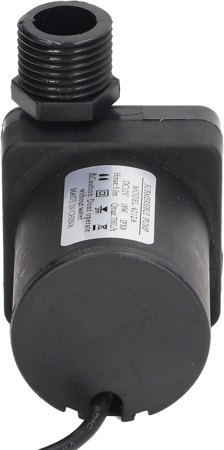 Mini bomba sumergible 18W fuente bomba de agua con 16.4 ft de elevación alta para acuario estanque de pecera