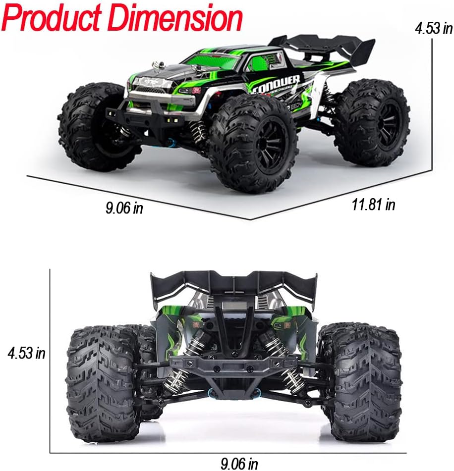 Autos RC a escala 116, auto de control remoto de 50 KMH, alta velocidad, 4WD, camión RC para niños, adultos, niños, 2.4 GHz, todo terreno, Buggy
