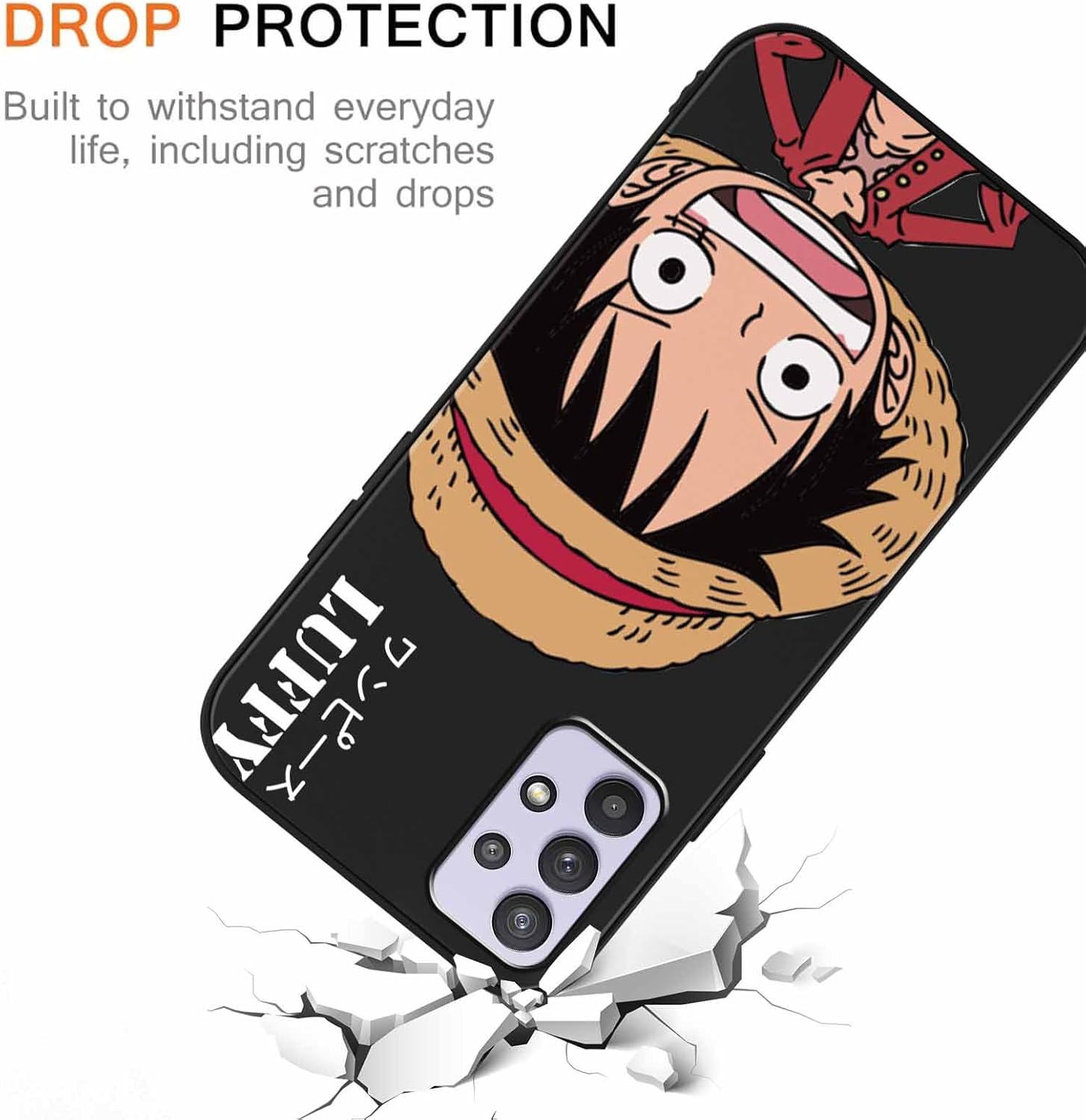 2 fundas geniales para Samsung Galaxy A32 4G de silicona de 6.4 pulgadas, personajes de dibujos animados de anime japonés para hombres, niños,