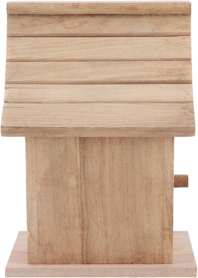 Fydun Wood Bird House Breeding Box Hanging Bird House Pet Supplies for Parrots Budgerigar Small Birds Wood Bird House Breeding for Family