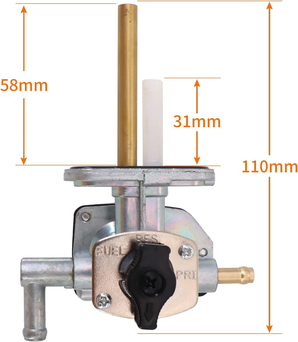 Válvula de gasolina de combustible PrimeReserve Vacuum 44300-05G01 Se adapta a 2002-2006 Suzuki Ozark 250 LTF250 2×4
