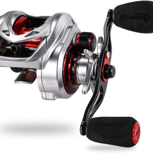 Sougayilang Carrete de cebo  Marco de grafito ligero  9 + 1 rodamientos de bolas antirreverso, carrete de pesca de alta velocidad 8.01 con relación Sougayilang Carrete de cebo  Marco de grafito ligero  9 + 1 rodamientos de bolas antirreverso, carrete de pesca de alta velocidad 8.01 con relación