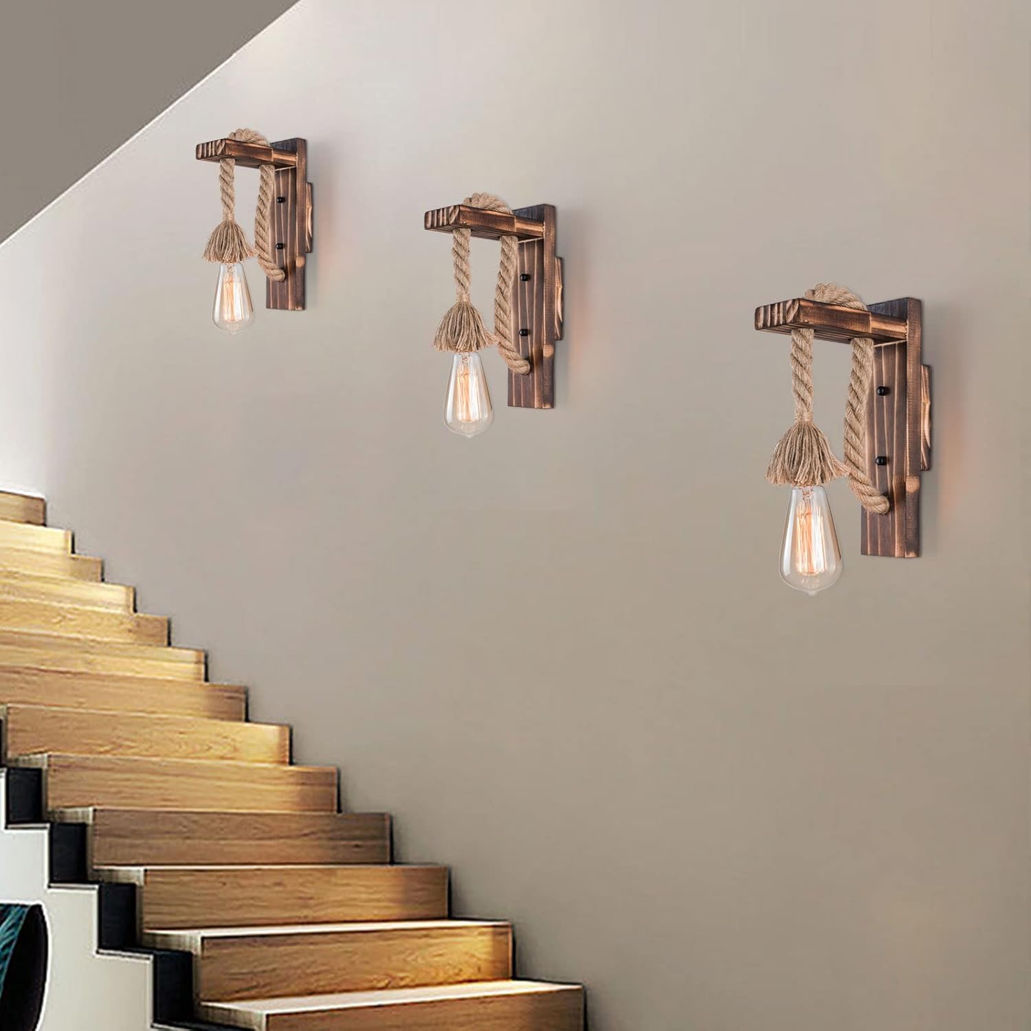 Fetcoi Apliques de pared de granja, aplique de pared rústico para entrada, cocina, comedor, dormitorio, sala de estar