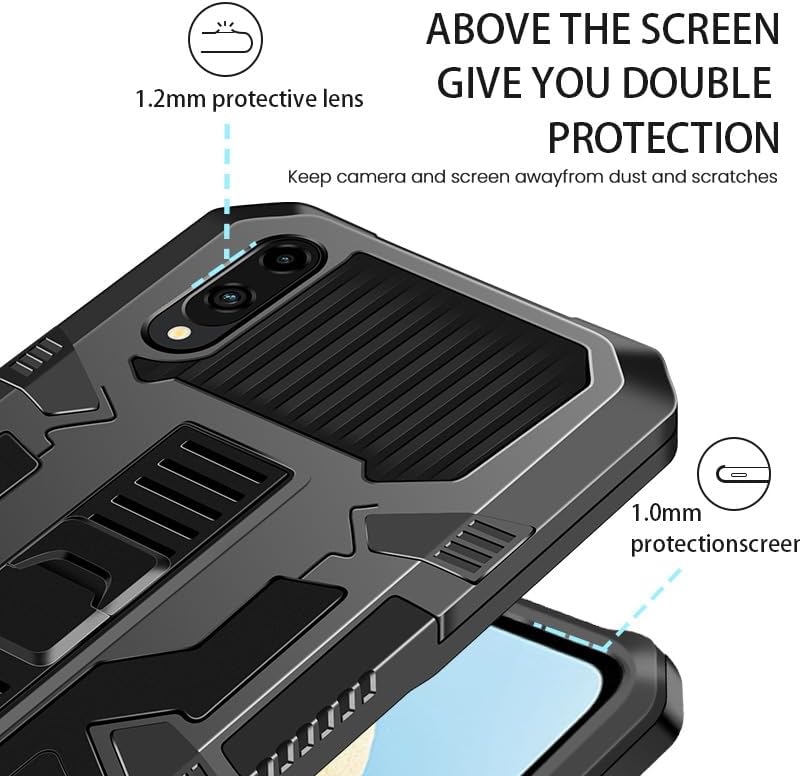 Funda compatible con Redmi Note 10 4G, función atril incorporada a prueba de golpes, compatible con Xiaomi Redmi Note 10S 4G, funda 2 en 1, color