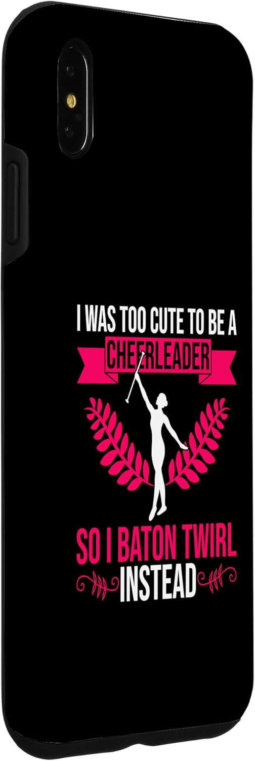 Funda para iPhone XS Max Baton Twirler para Majorette Cheerleader
