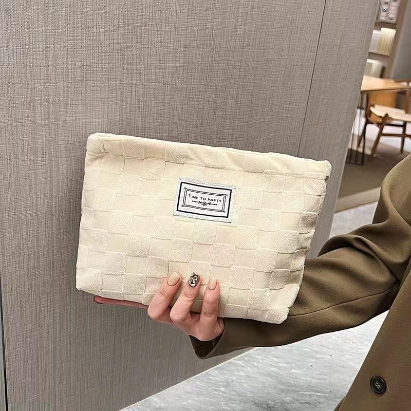 SEAMOON Bolsa de cosméticos, bolsa de maquillaje estética,Pequeña bolsa de maquillaje para viajes,Bolsa de cosméticos de gran capacidad para