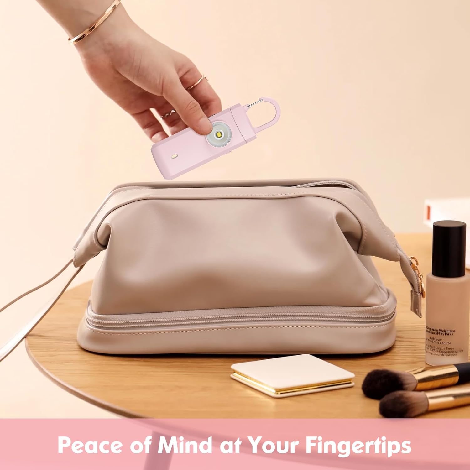 Alarma personal recargable para mujeres, regalos de cumpleaños de Navidad para mujeres, hijas, estudiantes universitarios, adolescentes, ancianos,