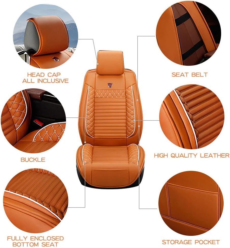 Fundas de asiento delantero de automóvil para Hyundai Genesis Coupé 2010-2016, compatible con bolsa de aire, ajuste universal para la mayoría de los