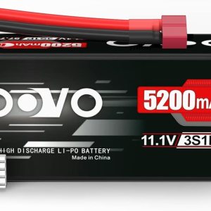 HOOVO 3S Lipo Batería 11.1V 80C 5200mAh RC Batería Caso Duro con T Plug para RC Coches RC Camión Helicóptero Avión