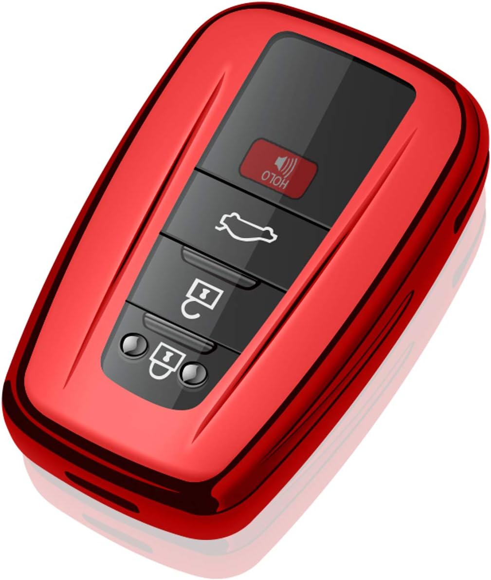 Tukellen Funda protectora especial de TPU suave para llavero de Toyota, compatible con Camry Avalon C-HR Prius Corolla GT86 Highlander RAV4 4Runner