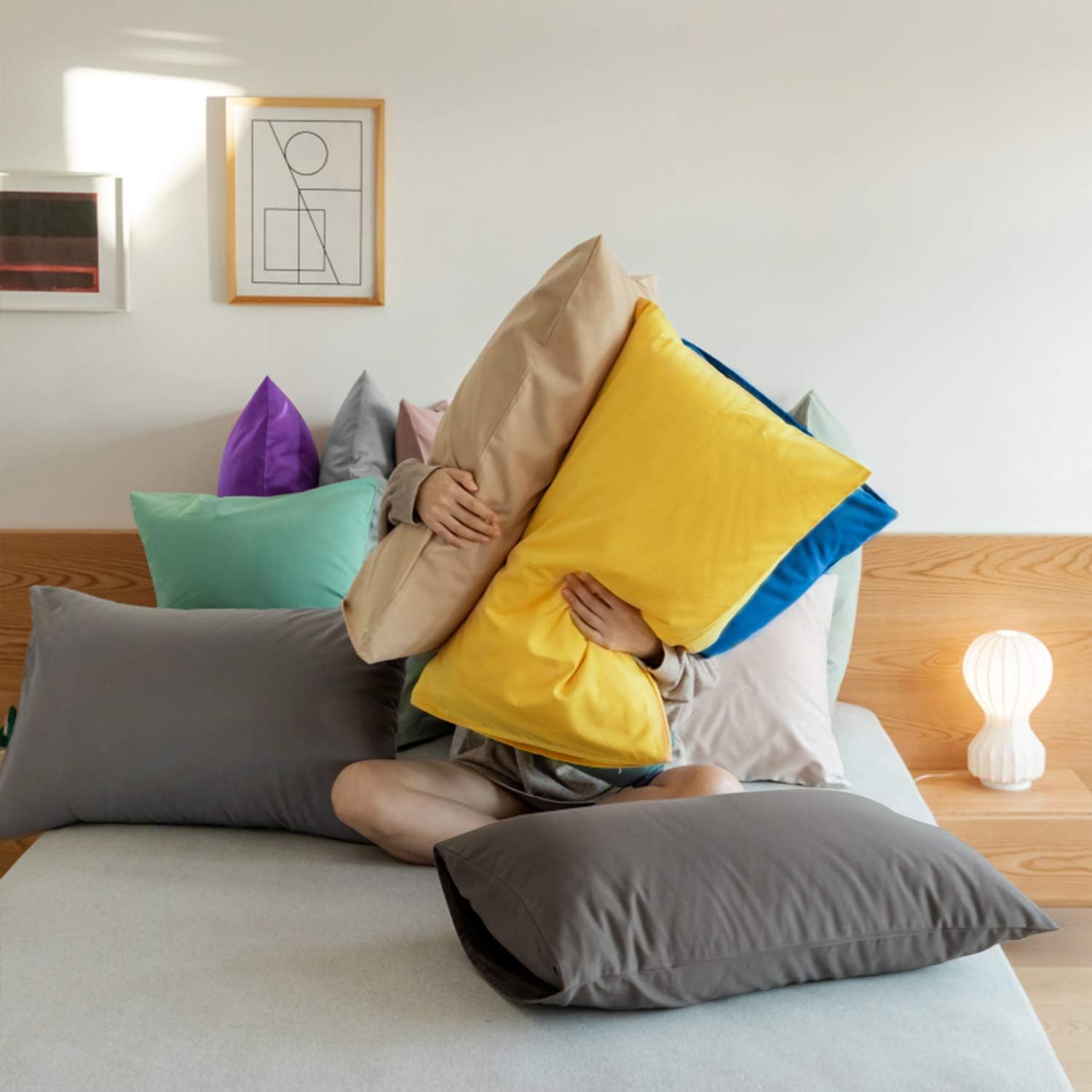 FLXXIE Fundas de almohada de microfibra con cierre de sobre, ultrasuaves y de primera calidad