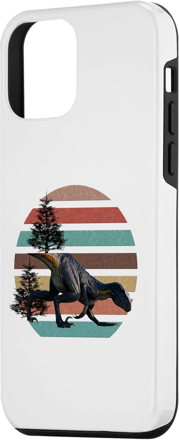 Funda para iPhone 12 Mini Giganotosaurus Retro T Rex dinosaurio prehistórico para el día del padre