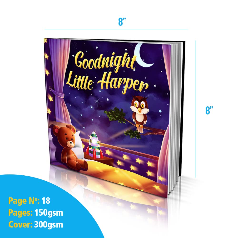 Libro de cuentos personalizado de Dinkleboo – “Goodnight” – para niños de 0 a 8 años de edad – Guarda a tu bebé, niño pequeño o niño pequeño para