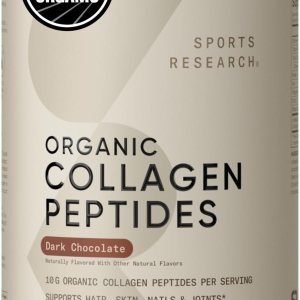 Sports Research Polvo de colágeno orgánico – Proteína de colágeno hidrolizada tipo I y III – USDA orgánico, sin gluten, de origen sostenible, Sports Research Polvo de colágeno orgánico – Proteína de colágeno hidrolizada tipo I y III – USDA orgánico, sin gluten, de origen sostenible,