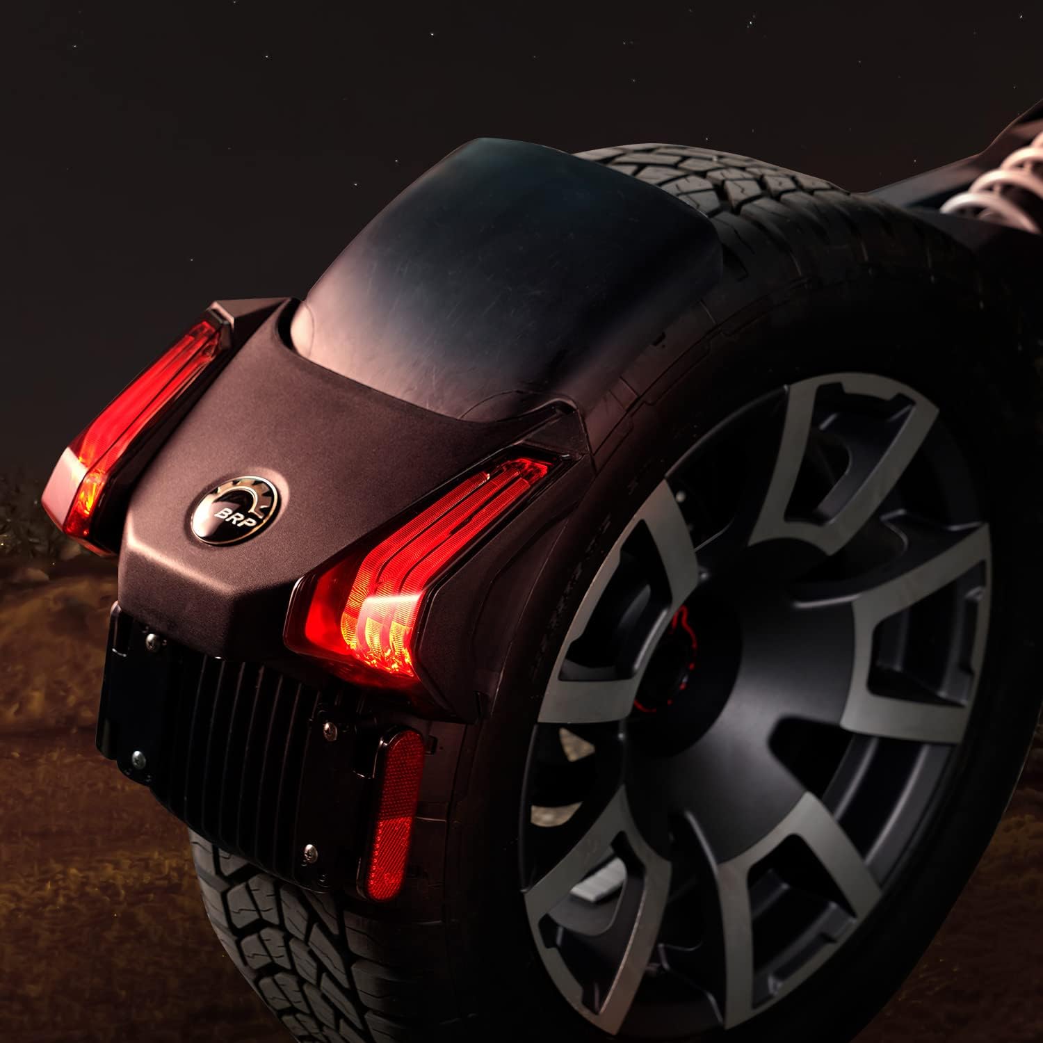 A & UTV PRO Luces traseras LED ahumadas para Can-Am Ryker 600 900 y Ryker Rally 2019-2024, luces traseras de luz de freno para accesorios Ryker,