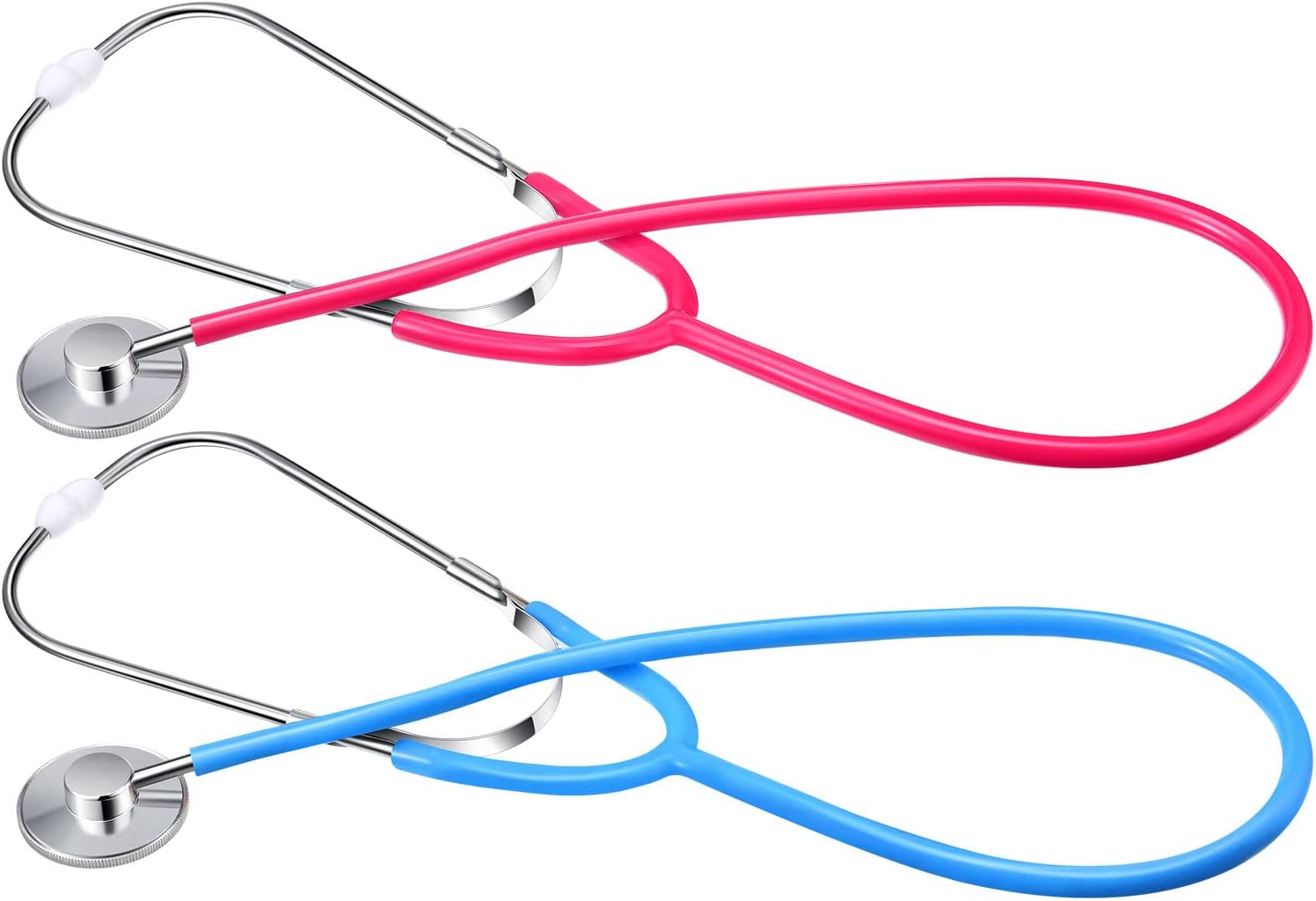 2 piezas de juguete de estetoscopio para niños, estetoscopio de trabajo de enfermería para niños, juego de rol, lindo doctor accesorios de juego de