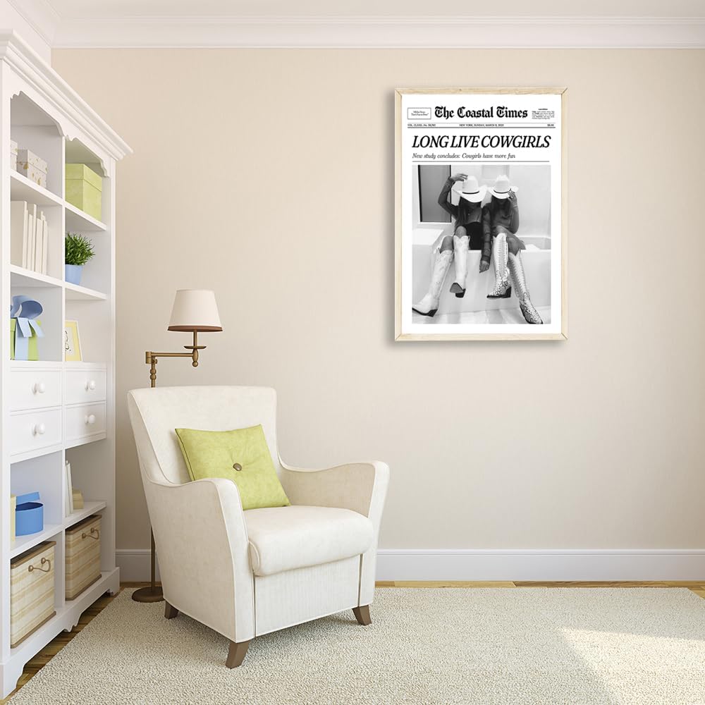 Póster vintage de moda para pared, diseño moderno de champán, The New York News, impresión en lienzo con citas humorísticas, carrito de bar, póster