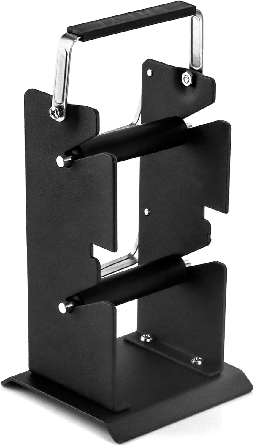 QWORK Soporte de carrete de soldadura de carrete de soldadura doble, Dispensador de carrete de soporte de rollo ajustable, Herramienta de soldadura