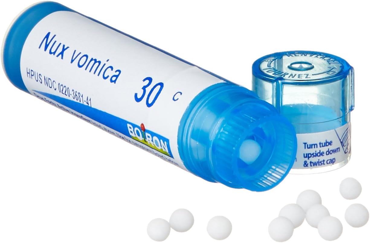 Boiron Nux Vomica 30C Medicina homeopática (paquete de 5)