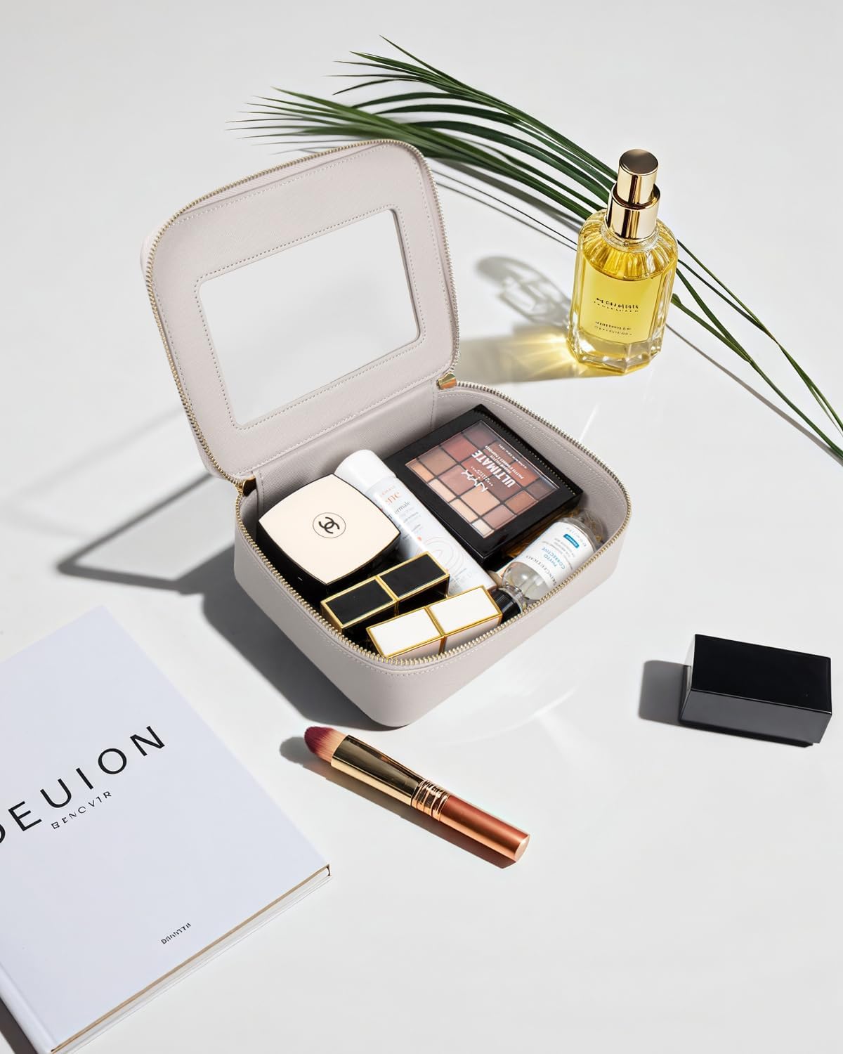 Bolsas de maquillaje transparentes, bolsa de aseo aprobada por la TSA con cremallera, organizador de maquillaje transparente para artículos