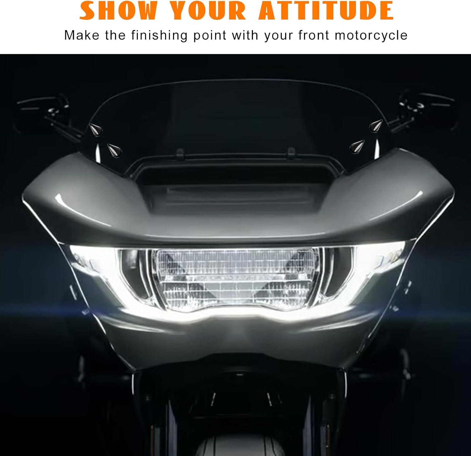4 tornillos para parabrisas de motocicleta, tornillos de acero inoxidable para Harley Touring Road Glide modelos 2015-2023