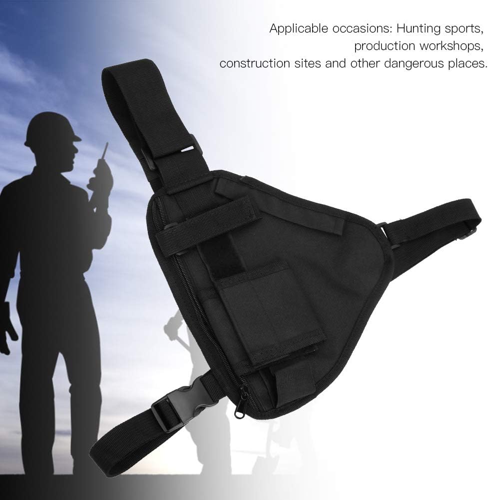 Fydun 10.2×6.69ies chaleco portátil bolsa de pecho bolsa negro con deportes recreativos St