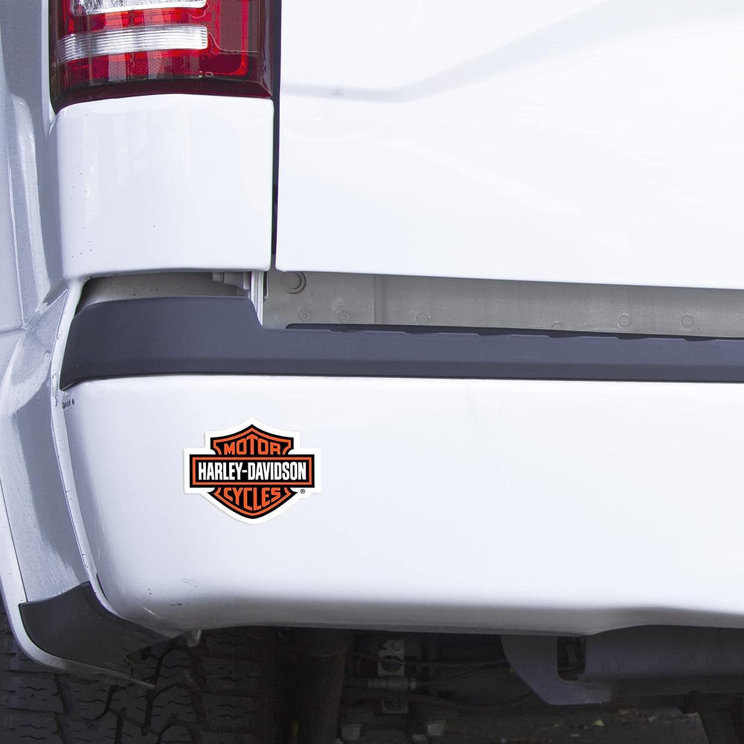 Harley-Davidson Iconic Bar & Shield Logo Pequeño 3″ Calcomanías Juego de 2 piezas – Naranja Chroma
