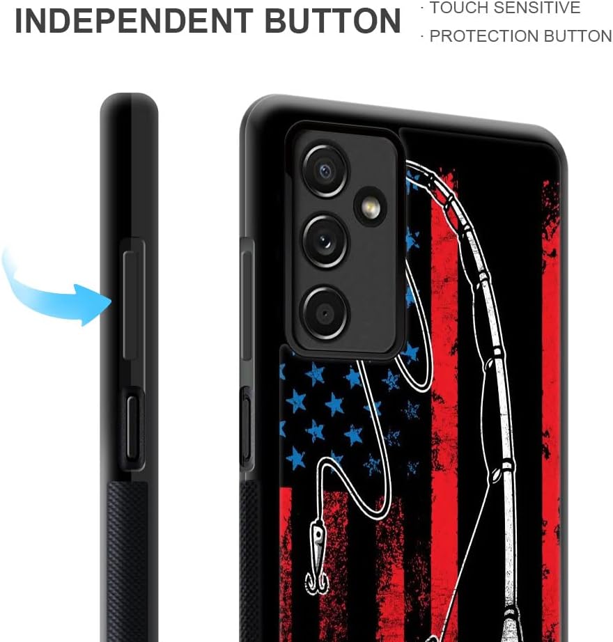 Funda compatible con Samsung Galaxy A14 5G, funda protectora lateral de TPU suave compatible con Samsung Galaxy A14 5G con diseño de bandera de
