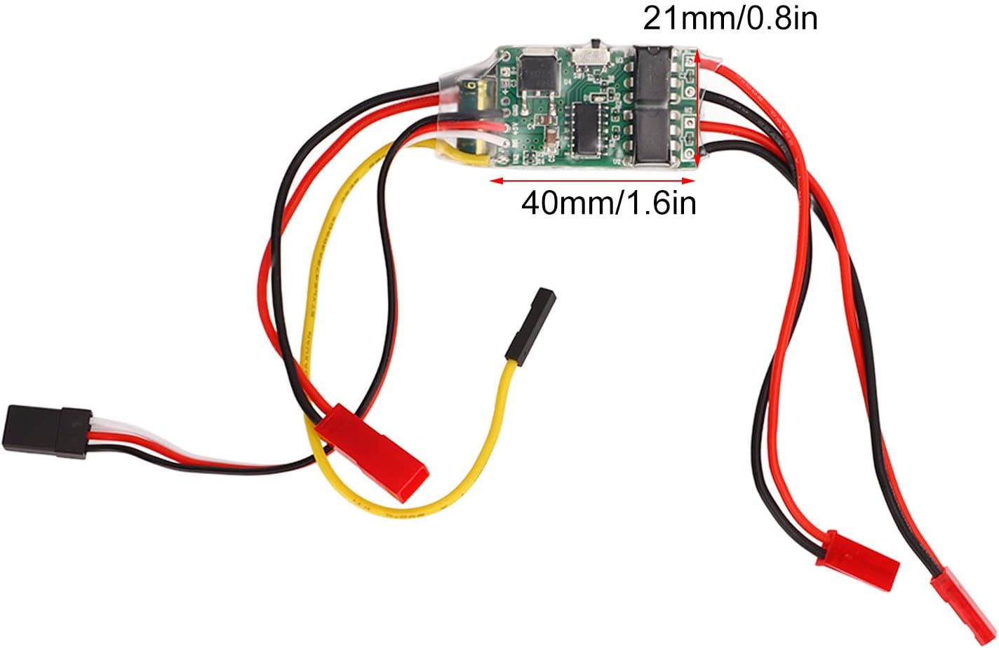 Reemplazo ESC cepillado RC, controlador de velocidad de motor cepillado RC Protección de pérdida de señal del acelerador para actualización