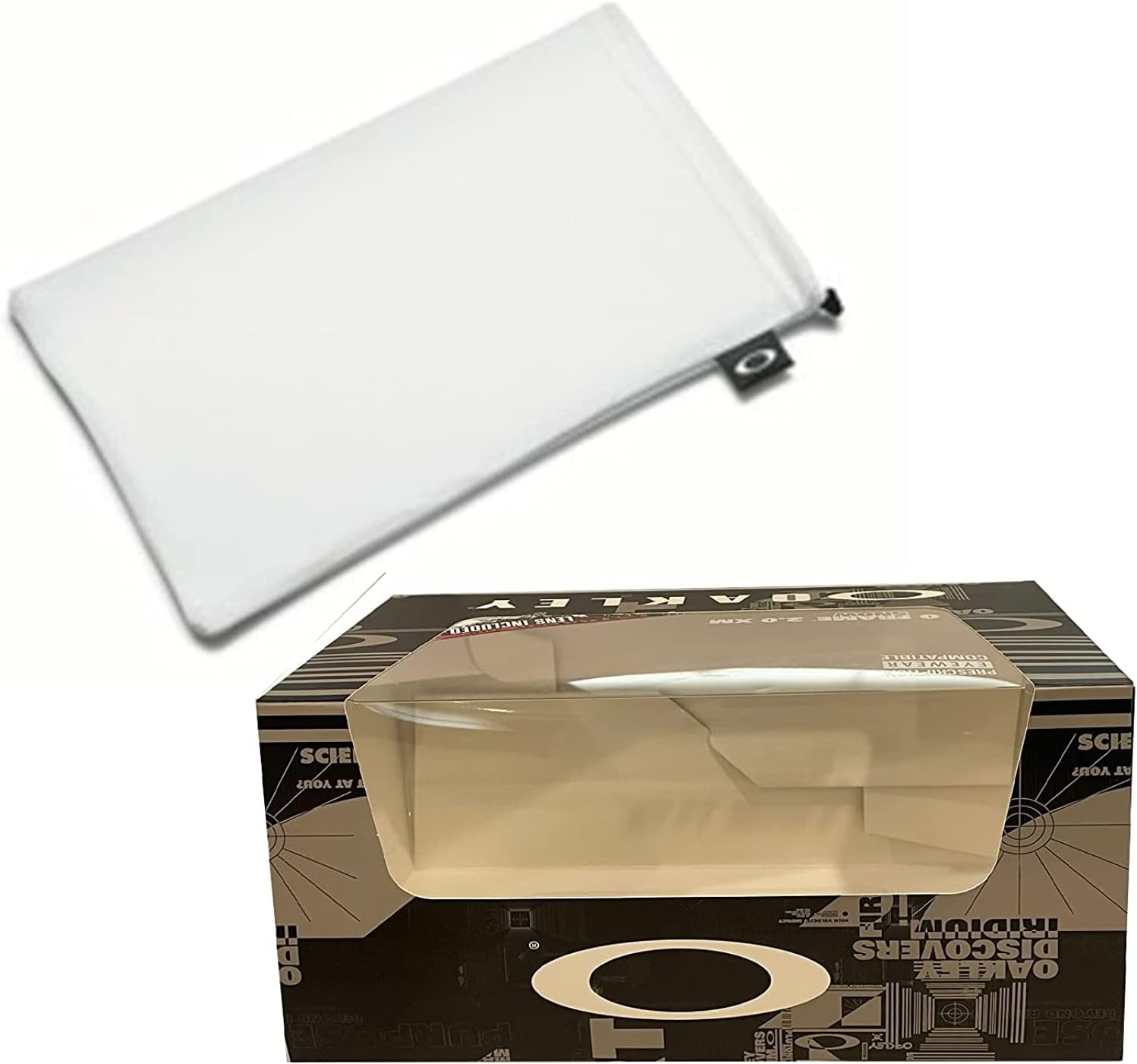 Oakley Target Line – Gafas de esquí medianasgrandes para hombres y mujeres, OO7120, OO7121 + paquete con kit de lentes de diseñador iWear