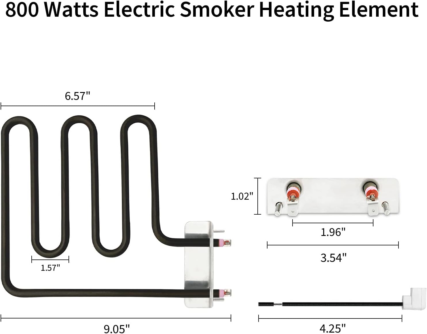 Elemento calefactor eléctrico de 1200 vatios para ahumador, pieza de repuesto 9907120027 para Masterbuilt 40 “Electric Digital Control Smoker