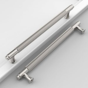 Paquete de 10 tiradores de gabinete de níquel satinado cepillado de 7-12 pulgadas (7.559 in), manijas moleteadas para gabinetes de cocina, tiradores Paquete de 10 tiradores de gabinete de níquel satinado cepillado de 7-12 pulgadas (7.559 in), manijas moleteadas para gabinetes de cocina, tiradores