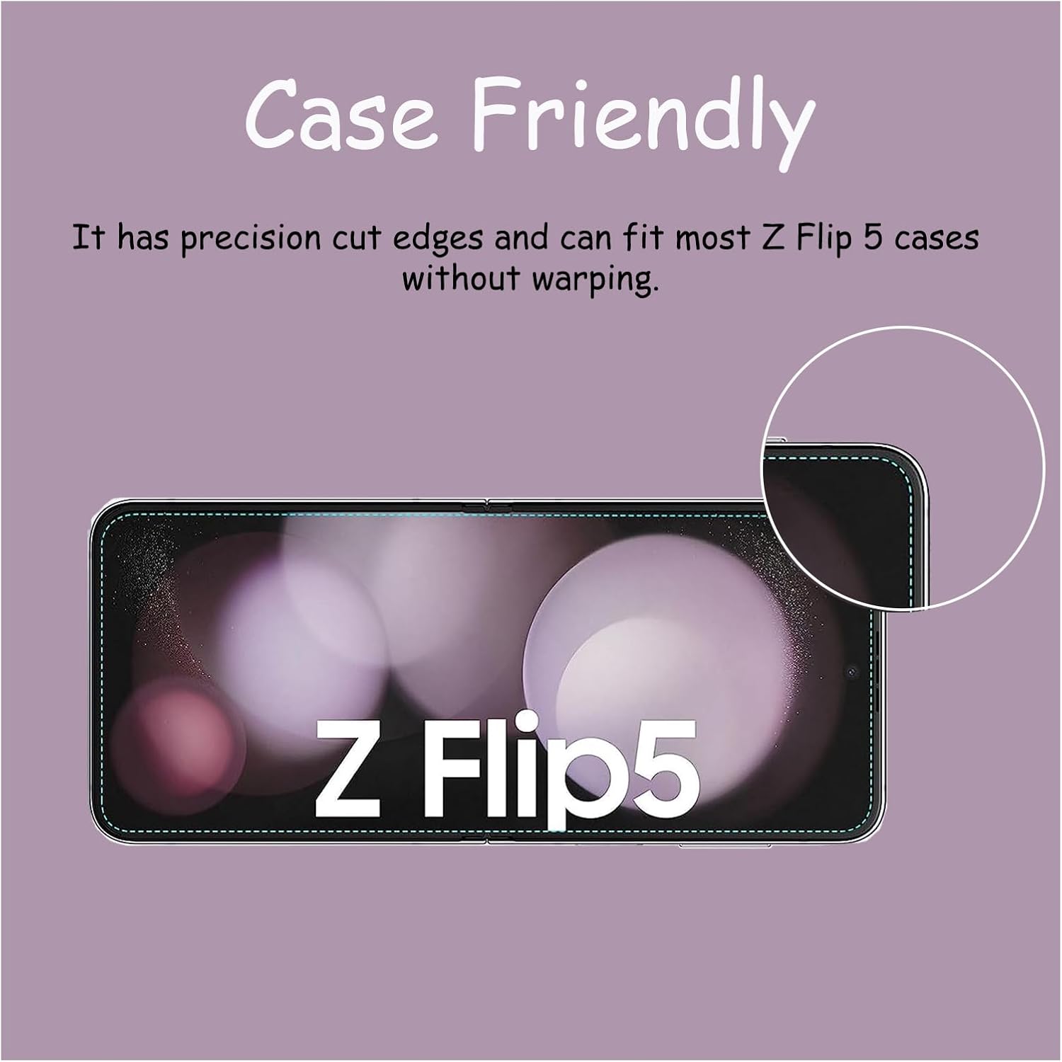 Paquete de 3 protectores de pantalla para Samsung Galaxy Z Flip 5, TPU suave de alta calidad, compatible con fundas, fácil instalación, alta